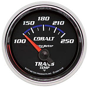 Auto Meter Cobalt Series Short Sweep 2 1/16" Transmission Temperature Gauge - 100-250 Degrees F