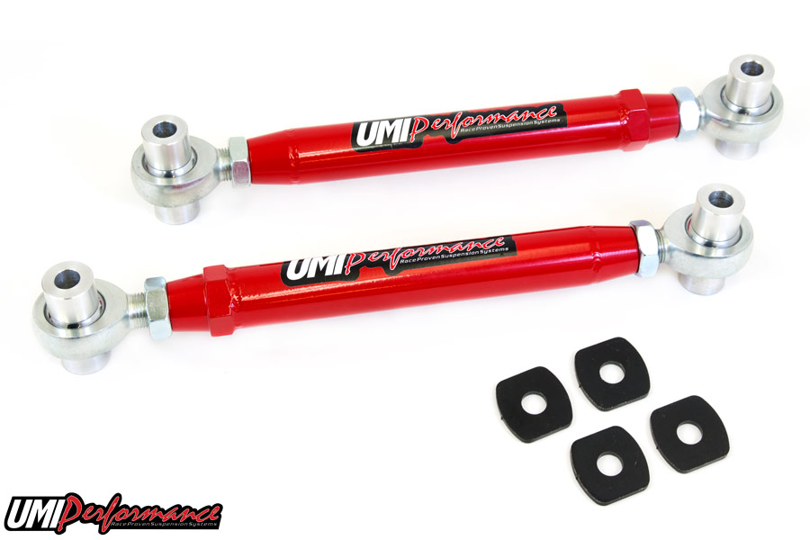 2010+ Camaro / 08-09 Pontiac G8 UMI Performance Rear Chromoly Adj. Toe Rods w/Rod Ends