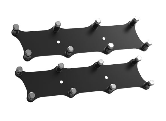 Gen I LS Holley Remote Coil Relocation Brackets - Black